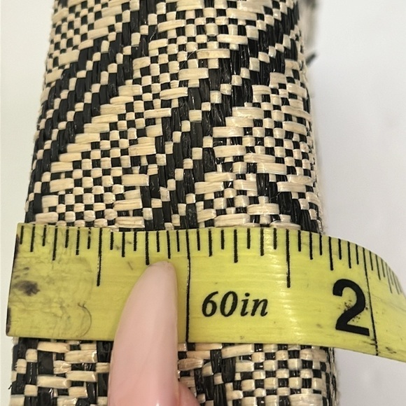H&M Zebra Patterned Straw Clutch